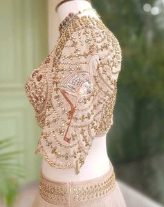 Noor Royale Beige Lehenga with Stones, Sequin