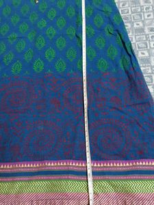 Blue &amp; Green Block Print Kurta