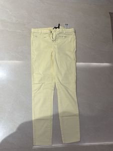 Yellow Cropped Trousers