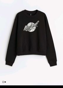 h&m Black New York Graphic Sweatshirt