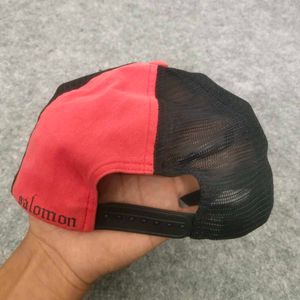 Salomon Red &amp; Black Graphic Trucker Cap