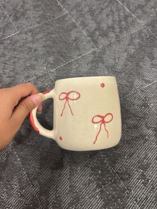 Cute Bow Pattern Ceramic Mug