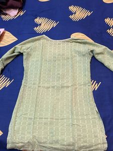 Elegant Mint Green Embroidered Kurta