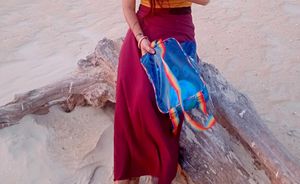 Beautiful Maroon Ethnic Skirt