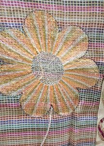 Floral Embroidered Tablecloth