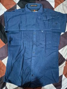 Men's Navy Blue Premium Shirt