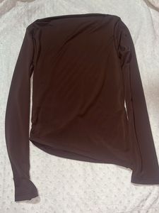 Brown Long Sleeve Top