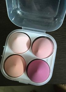4-Piece Makeup Sponge Set with Case