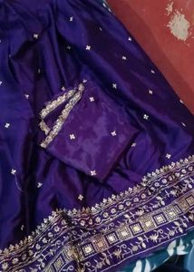 Stunning Purple Embroidered Lehenga Choli