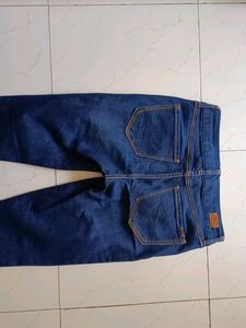 Branded Woman Dark Blue Jeans