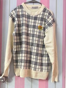 Vintage Burberry Plaid Sweater