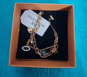 Elegant Evil Eye Charm Bracelet