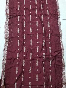 Elegant Maroon Kurta Set with Dupatta