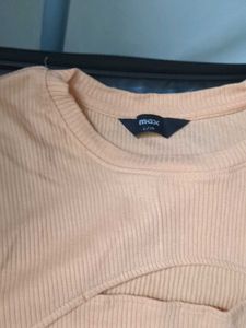Peach Cut-Out Top
