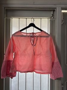 Pretty Pink Bell Sleeve Top