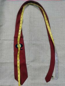Men's Red Patterned Tie