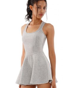 Grey Fit and Flare Dress