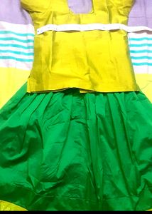 Green Silk Pattu Pavadai