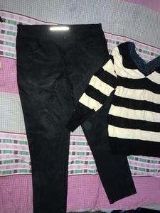 Stylish Jeans &amp; Top Set