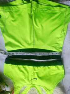 Neon Green Nike Pro Shorts Set