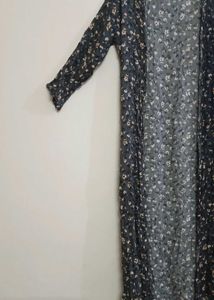 Floral Print Long Kimono Shrug