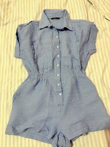 Blue Striped Jumpsuit || brand new not used