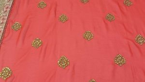 Heavy Beautiful Orange Saree