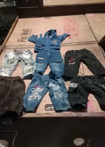 Kids Denim Outfit & Pants Set