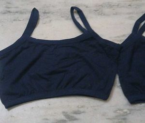 Navy Blue Sports Bras - Pack of 2