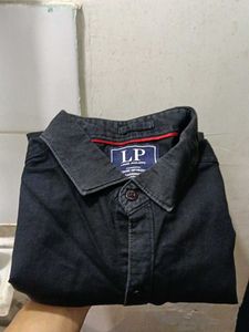 Louis Philippe Men's Black Shirt