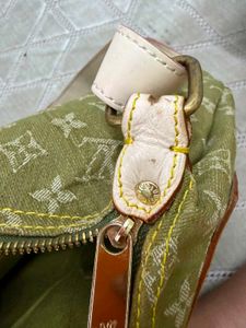 Chic Green Monogram Hobo Bag