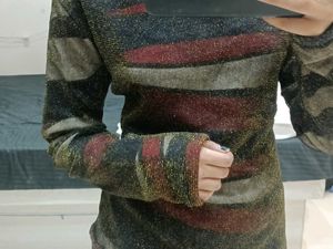 sparkle turtle neck sweater