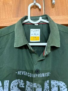 Men's Green "Inspire" Streetwear Shirt
