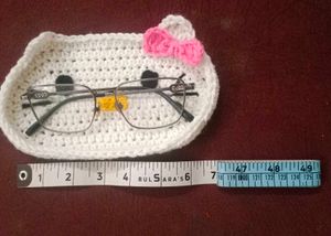 Hello Kitty Crochet glasses case