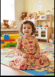 2-3 year Adorable Fruit Print Girls Dress