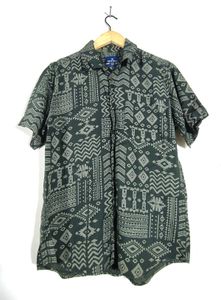 Dark Olive Printed Shirt (Men's)