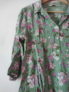 Collared Neck Dress For Women, 40inch