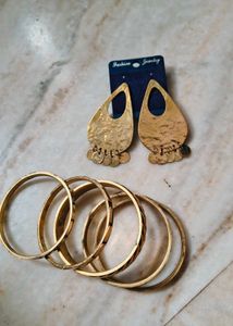 SALE🆕Boho  Bangles Set 2.4 size+earing