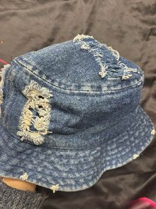 Distressed Denim Bucket Hat