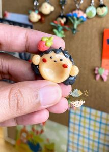 strawberry head worry stone