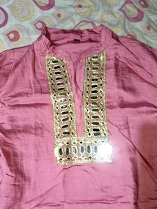 Pink Dhoti Pants with Sequins