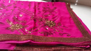 Pink Boder Saree..💖