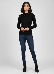 Classic Black Knit Top