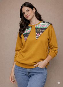 Unique Mustard Color Sweatshirt