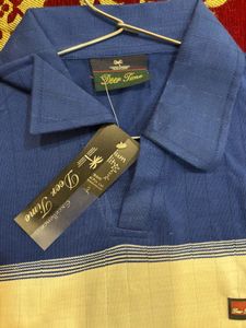 Men's Striped Long Sleeve Polo Shirt