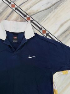 Nike Men's Navy Blue Polo Shirt