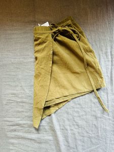 Olive Wrap Skorts