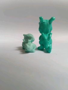 cyan Dragon Toy with Instructions