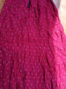 Vibrant Pink Bandhani Print Ethnic Skirt brand new