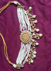 Stunning meenakari Kundan &amp; Pearl Jewellery Set wi